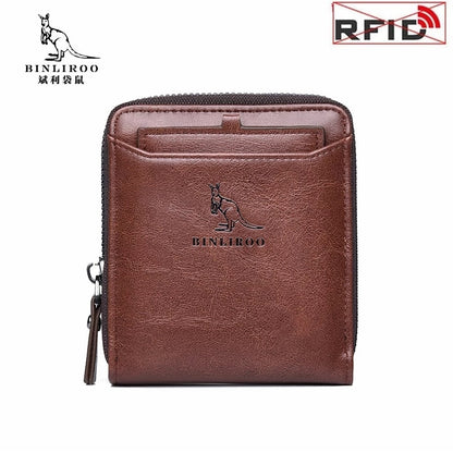 Men's Leather RFID Blocking Wallet - Large