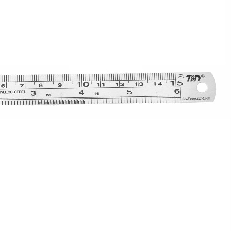 Stainless Steel double sided Rule - 150mm / 300mm / 500mm