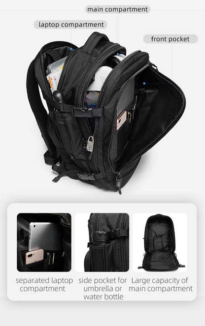Medium Expandable FIFO Travel Backpack