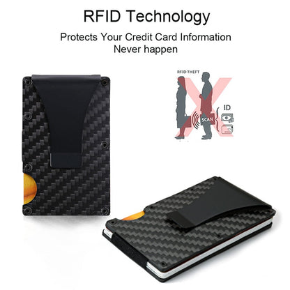 RFID-Protected Wallet & Money Clip (Carbon Fibre)