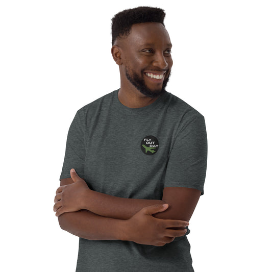 Fly Out Day Embroidered Short-Sleeve Unisex T-Shirt