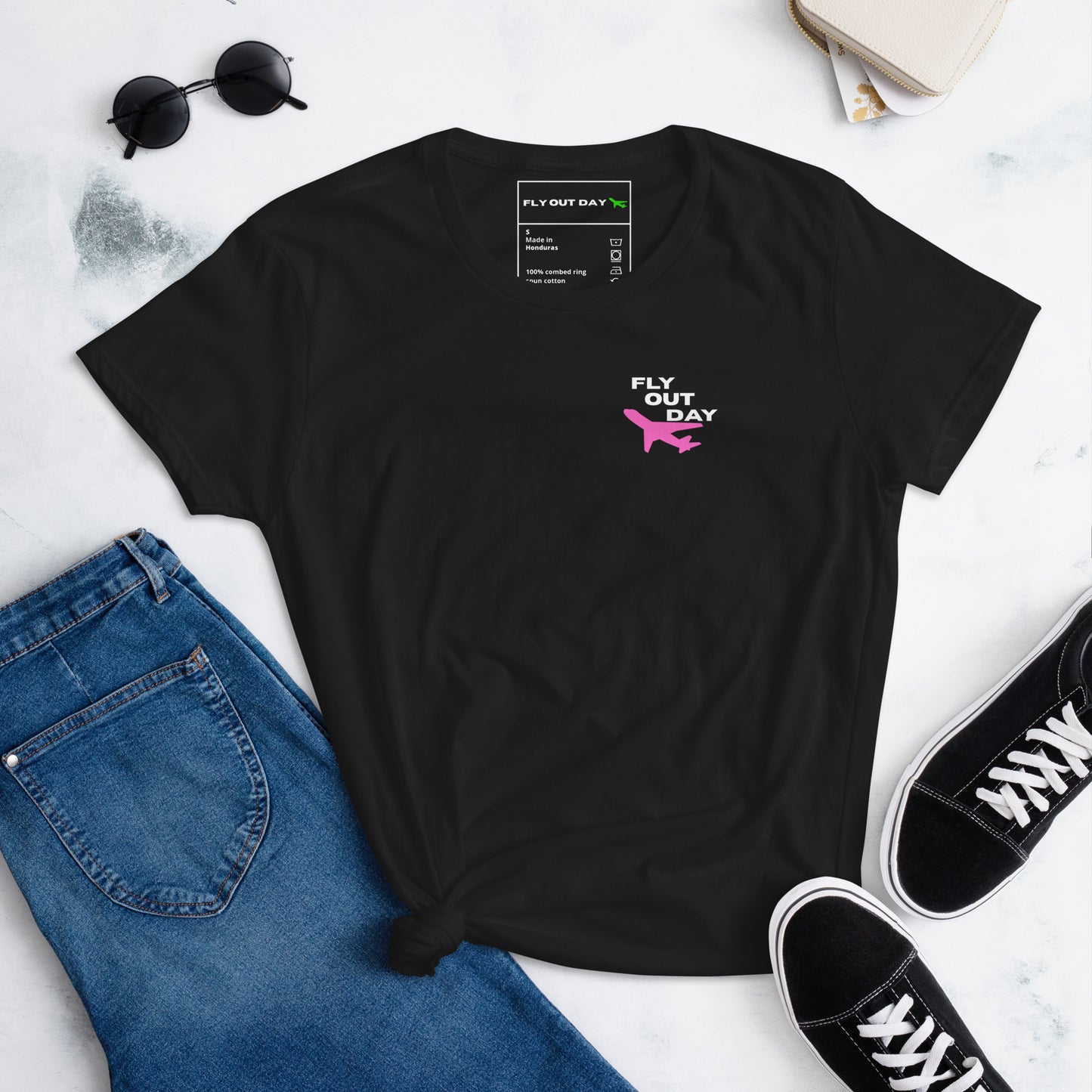 Fly Out Day Women's short sleeve signature t-shirt